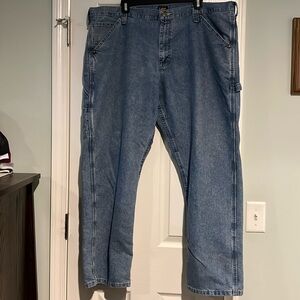Men’s Lee Carpenter jeans. Light blue color. No stains or fraying. Size 42x30.